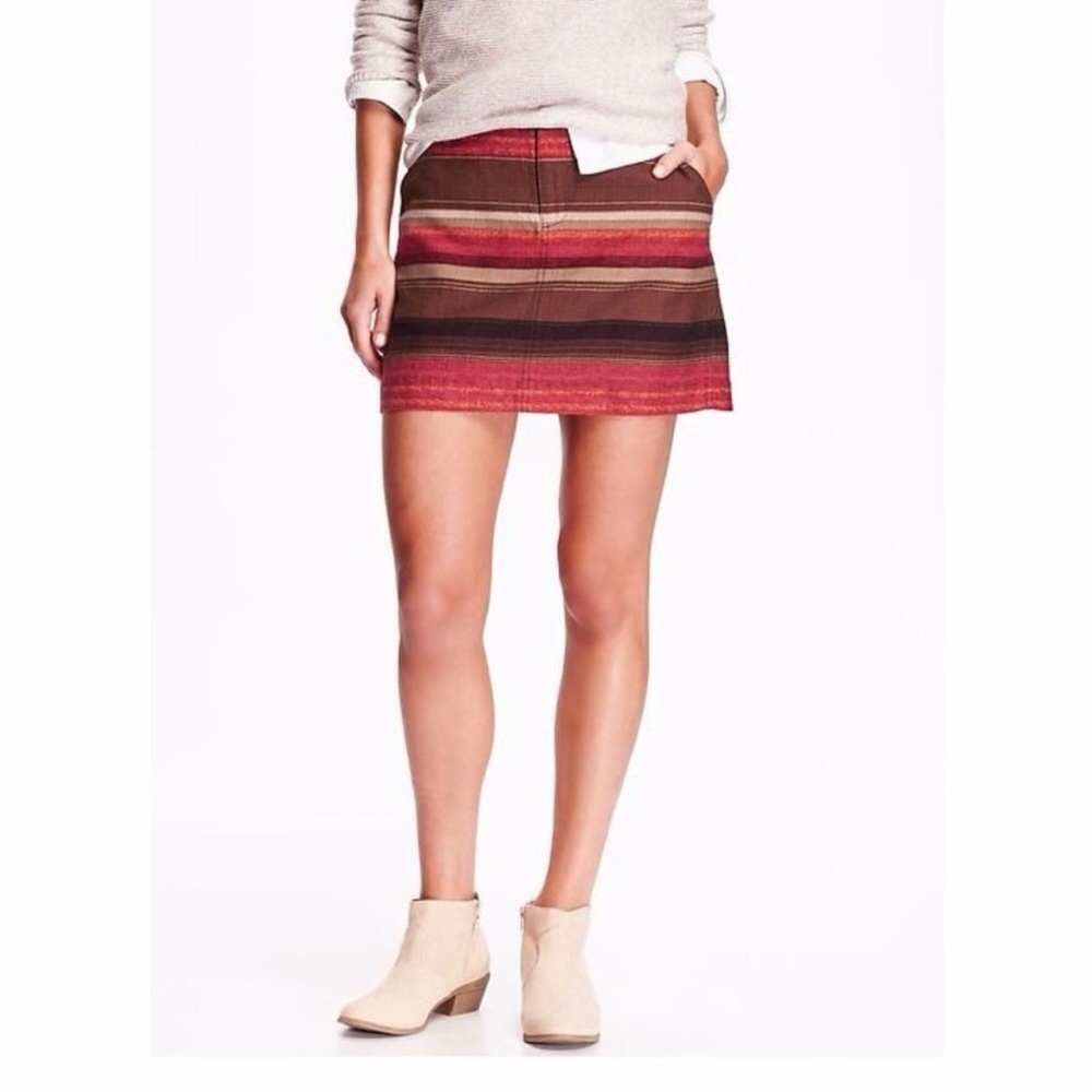 Old Navy Basket Weave Striped Mini